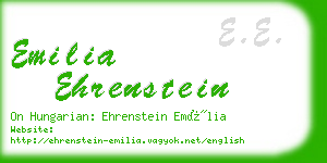 emilia ehrenstein business card